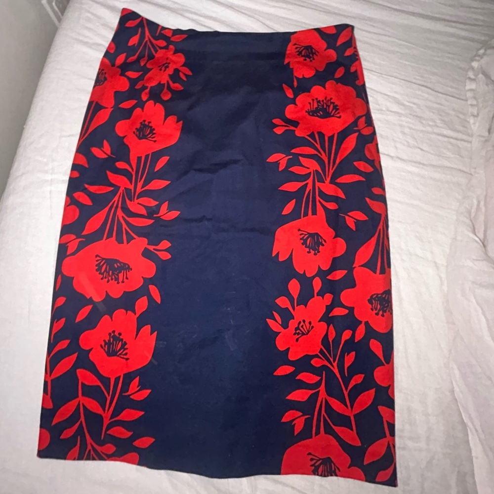 Bright Floral Boden Pencil Skirt
